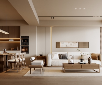 New Chinese Style A Living Room-ID:367169445
