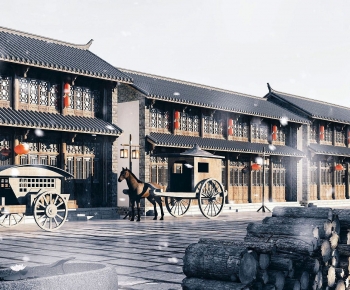 Chinese Style Commercial Street-ID:569667108