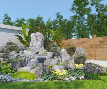 Modern Rockery Waterscape-ID:272037982