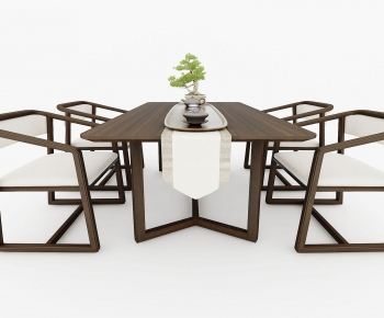 New Chinese Style Dining Table And Chairs-ID:259085893