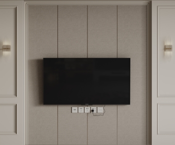 French Style TV Wall-ID:867391118