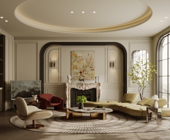 French Style A Living Room-ID:643080951