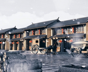 Chinese Style Commercial Street-ID:289056063