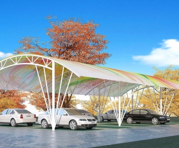 Modern Outdoor Parking Lot-ID:650527002