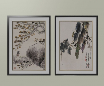 New Chinese Style Calligraphy And Painting-ID:215264087