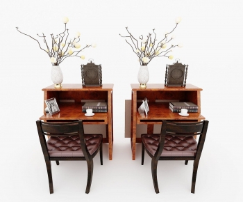 Modern Computer Desk And Chair-ID:759315973