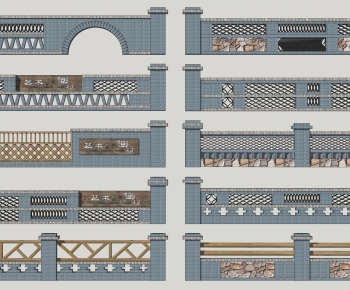 New Chinese Style Landscape Wall-ID:862756972