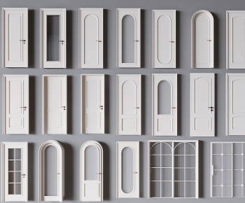 French Style Single Door-ID:183587073