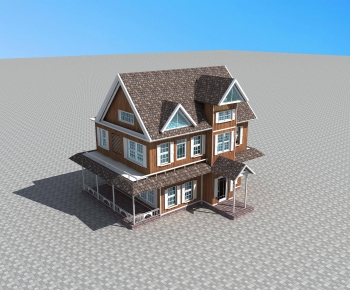 Simple European Style Detached Villa-ID:917799584