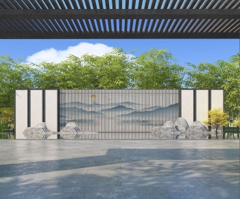 New Chinese Style Landscape Wall-ID:951869012