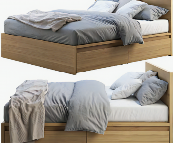 Modern Double Bed-ID:228981972