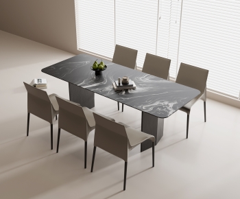 Modern Dining Table And Chairs-ID:747800114