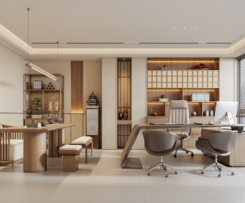 New Chinese Style Manager's Office-ID:875802997