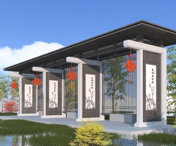 New Chinese Style Gallery Frame-ID:522880686