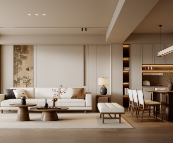 New Chinese Style A Living Room-ID:752043968