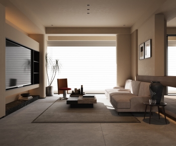 Modern A Living Room-ID:458957919