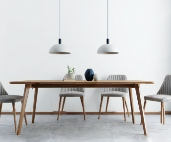 Nordic Style Dining Table And Chairs-ID:354464051
