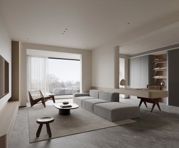 Modern A Living Room-ID:690438036