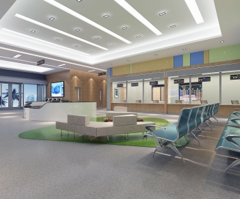 Modern Hospital Hall-ID:333865887
