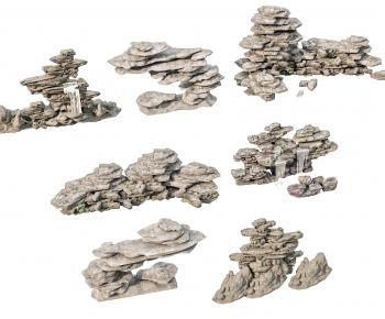 New Chinese Style Rockery Waterscape-ID:628283984
