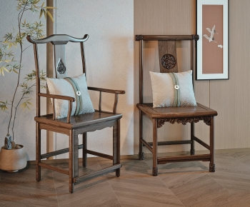 New Chinese Style Single Chair-ID:259325985