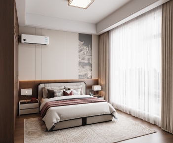 New Chinese Style Bedroom-ID:524430997