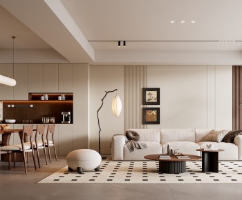 Modern A Living Room-ID:392419101