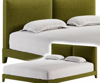 Modern Double Bed-ID:912889965