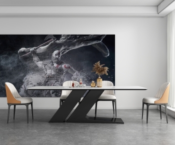 Modern Dining Table And Chairs-ID:575440888