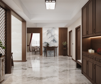 New Chinese Style Hallway-ID:764534952