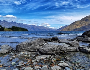 现代森林湖泊风景-ID:591032031