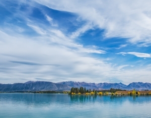现代森林湖泊风景-ID:6307405