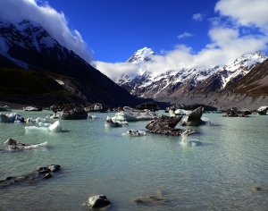 现代雪山湖泊风景-ID:317509896