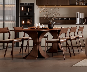Modern Dining Table And Chairs-ID:610094078