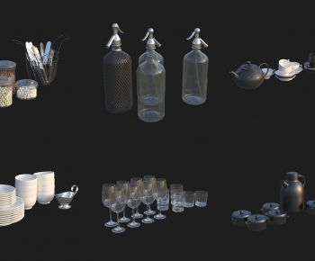 Modern Cutlery/tea Set-ID:114459994