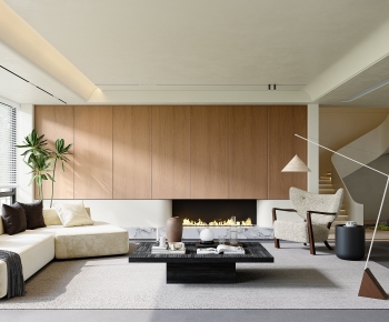 Modern A Living Room-ID:785559895