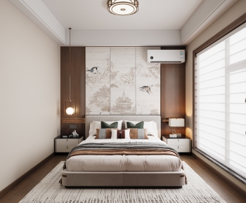 New Chinese Style Bedroom-ID:962083109