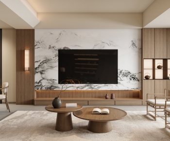 New Chinese Style A Living Room-ID:151346923