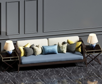 New Chinese Style Multi Person Sofa-ID:486588006