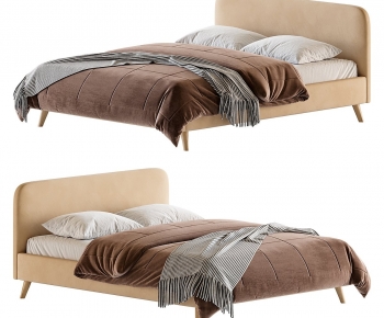 Modern Double Bed-ID:504343033