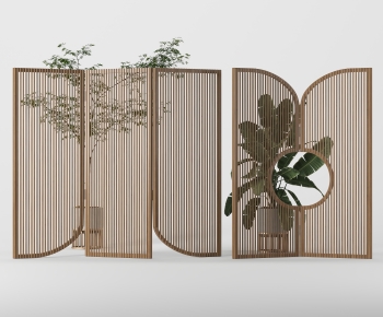 New Chinese Style Wooden Screen Partition-ID:543735988