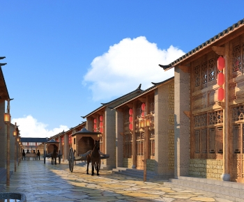 Chinese Style Commercial Street-ID:618158102