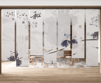 New Chinese Style Door Curtain-ID:380676032
