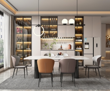 Modern Dining Room-ID:648365977