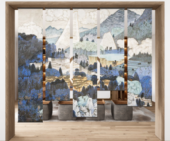 New Chinese Style Door Curtain-ID:609435081