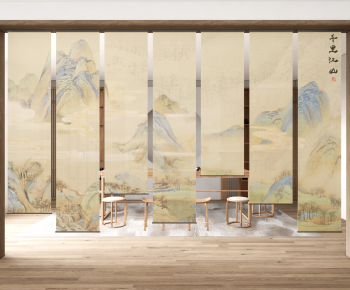 New Chinese Style Door Curtain-ID:492825984