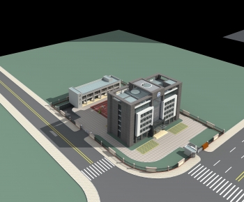 Modern Appearance Of Commercial Building-ID:556888102