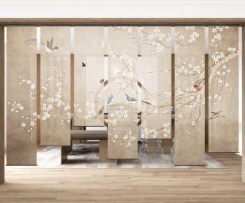 New Chinese Style Door Curtain-ID:255326999