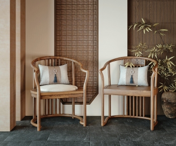 New Chinese Style Lounge Chair-ID:414608964