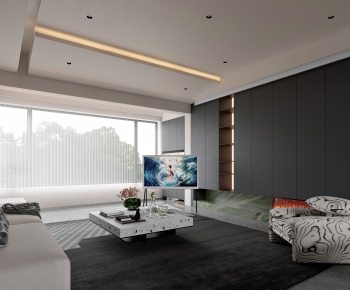 Modern A Living Room-ID:233581073